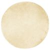 vidaXL Tapis en fausse TAFALLA Cr&egrave;me &Oslash; 120 cm Polyester