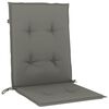 vidaXL Coussins de chaise à dossier bas lot de 2 gris foncé mélangé