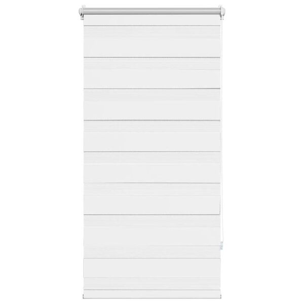 vidaXL Store v&eacute;nitien Zebra 80,9 x 150 cm, largeur du tissu 76,7 cm, blanc