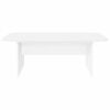 vidaXL Table basse Blanc 93 x 53 x 33 cm Bois d'ing&eacute;nierie