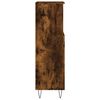 vidaXL Armoire de bain chêne fumé 30x30x100 cm bois d'ingénierie