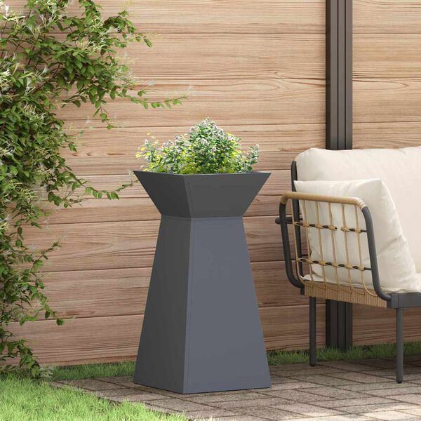 vidaXL Jardinière à pilier Anthracite 35 x 35 x 73 cm
