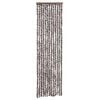 vidaXL Moustiquaire Marron et blanc 56x185 cm Chenille