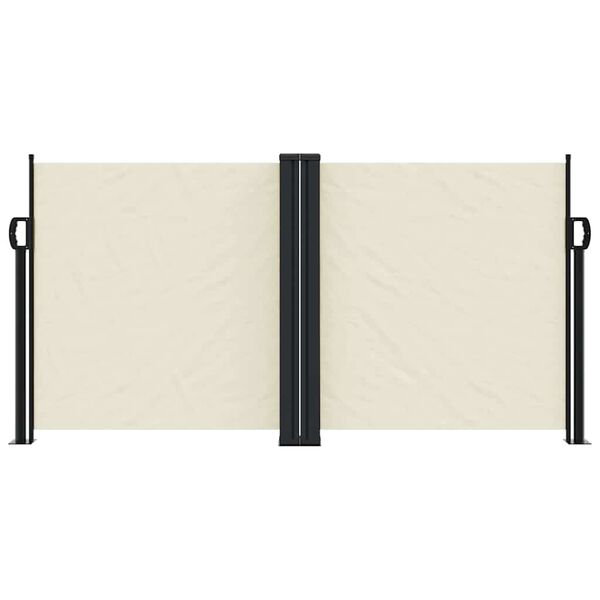 vidaXL Auvent lat&eacute;ral r&eacute;tractable cr&egrave;me 120x1200 cm