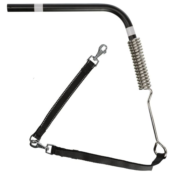 TRIXIE Ensemble de laisse de v&eacute;lo pour chien Noir 1287