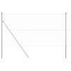 vidaXL Cl&ocirc;ture en fils soud&eacute;s pour fixation au sol 50 x 1,2 m Argent&eacute;