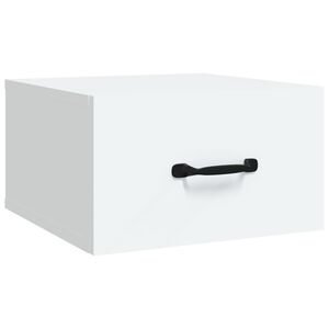 vidaXL Table de chevet murale Blanc 35x35x20 cm