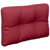 vidaXL Coussin de palette rouge bordeaux 50x40x12 cm tissu