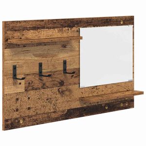 vidaXL Porte-manteau mural Montage mural Bois ancien 90 x 10 x 50 cm