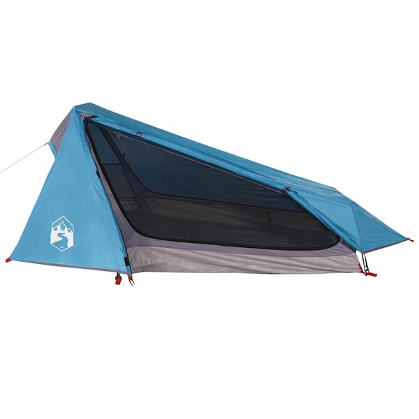vidaXL Tente de camping tunnel 1 personne bleu imperméable