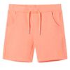 vidaXL Short pour enfants avec cordon de serrage orange n&eacute;on 128