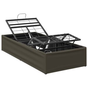 vidaXL Cadre de Lit &Eacute;lectrique R&eacute;glable Gris 200 x 80 x 33,5 cm Acier
