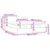 VidaXL Cadre de lit ottoman et matelas gris clair 180x200cm velours
