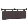vidaXL T&ecirc;te de lit suspendue Marron fonc&eacute; Tissu