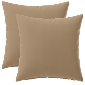 vidaXL Housse de coussin 2 pc HEERLEN Taupe 30 x 30 cm Polyester