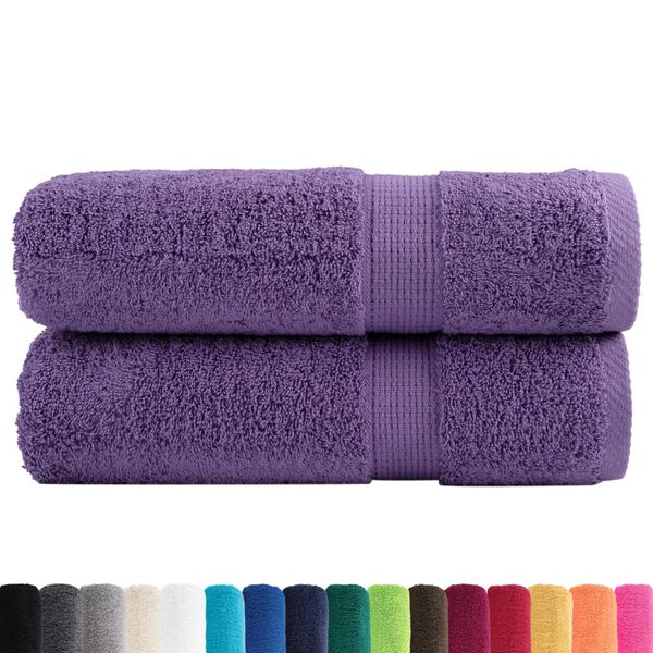 vidaXL Serviettes de douche de qualit&eacute; sup&eacute;rieure SOLUND 2 pcs violet