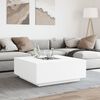 vidaXL Table basse avec LED infini blanc 100x100x40 cm