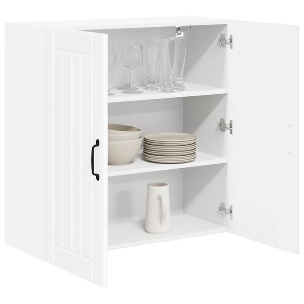 vidaXL Armoire de cuisine Lucca Blanc brillant 80 x 31 x 80 cm