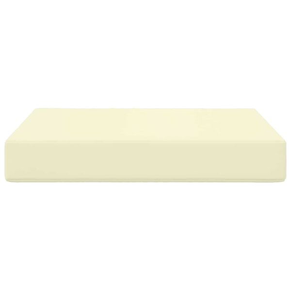 vidaXL Coussin de canap&eacute; d'ext&eacute;rieur Cr&egrave;me 60 x 60 x 8 cm Polyester