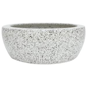 vidaXL Vasque &agrave; poser gris rond &Phi;41x14 cm c&eacute;ramique