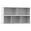 vidaXL Biblioth&egrave;que/Buffet Blanc 50x25x80 cm Bois d&rsquo;ing&eacute;nierie