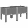 vidaXL Jardini&egrave;re avec pieds gris clair 80x40x42 cm PP