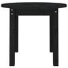 vidaXL Table basse Noir &Oslash; 55x45 cm Bois massif de pin