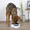 EYENIMAL Bol avec balance int&eacute;gr&eacute;e animaux de compagnie 1,8 L Blanc