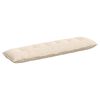 vidaXL Coussin de Dos Beige 180 x 50 cm Tissu en microfibre