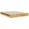 vidaXL Cadre de lit sans matelas 160x200 cm bois massif de chêne
