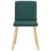 vidaXL Chaises &agrave; manger lot de 4 vert fonc&eacute; tissu
