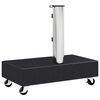 vidaXL Socle de parasol Noir 45x25x8 cm Granite