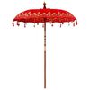 vidaXL Parasol balinais avec base Rouge 185 x 185 x 260 cm