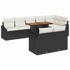 vidaXL Ensemble de canap&eacute; de jardin 9 pcs Noir Poly rotin