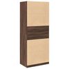 vidaXL Garde-robe ch&ecirc;ne marron 80x50x200 cm bois d'ing&eacute;nierie