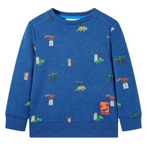Sweatshirt pour enfants m&eacute;lange bleu fonc&eacute; 104