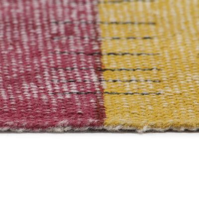 vidaXL Tapis tissé à la main Coton 120x180 cm Imprimé Multicolore
