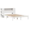 vidaXL Lit biblioth&egrave;que sans matelas blanc 120x190 cm bois pin massif