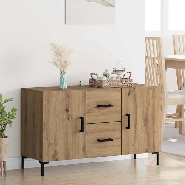 vidaXL Buffet Ch&ecirc;ne artisanal 100 x 36 x 60 cm Bois d'ing&eacute;nierie