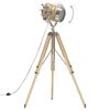 vidaXL Lampadaire &agrave; tr&eacute;pied bois de manguier massif 131 cm