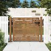 vidaXL Portail de jardin 100x100 cm en acier Corten, design carr&eacute;