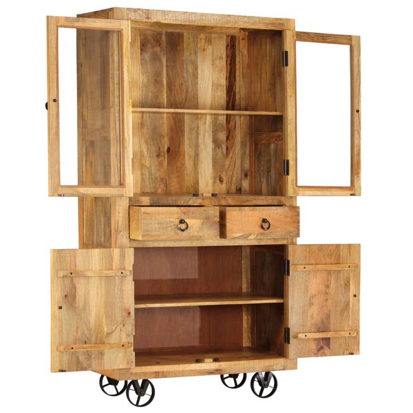 vidaXL Buffet Bois de manguier massif 95x45x185 cm