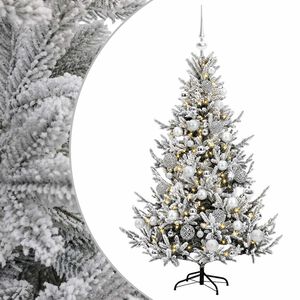 vidaXL Sapin de No&euml;l artificiel avec boules 120 cm 150 LED Blanc chaud