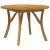 vidaXL Table de jardin &Oslash; 110 cm Bois d'acacia solide