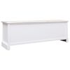vidaXL Banc d'entrée Blanc et marron clair 115x30x40 cm Bois