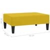 vidaXL Repose-pied Jaune 78x56x32 cm Velours