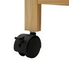 vidaXL Chariot de Cuisine avec Roues Naturel 60 x 18 x 97 cm Bambou
