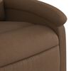 vidaXL Fauteuil inclinable électrique marron tissu