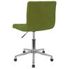 vidaXL Chaises pivotantes &agrave; manger lot de 2 vert clair velours