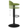 vidaXL Tabouret de bar Vert clair Velours